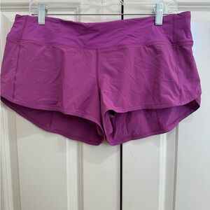 Worn once!!! Speed up low rise lined shorts 2.5 inch